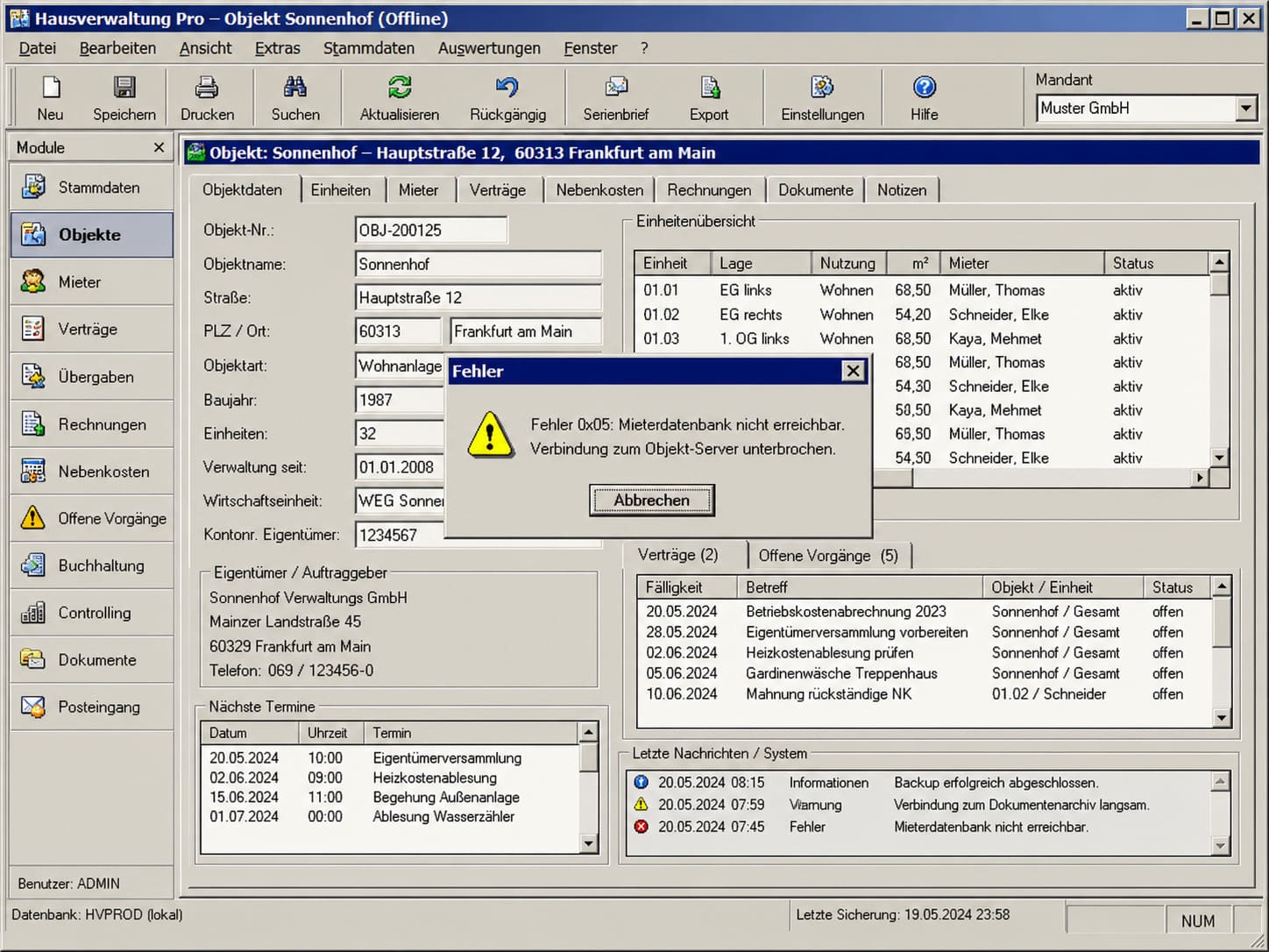 Veraltete Software